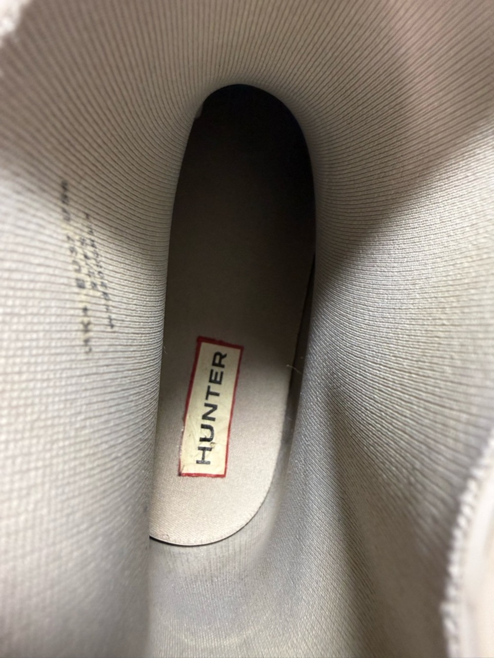 Hunter Play Short Wellington Light Gray Waterproof Rain Boots - Picture 9 of 11